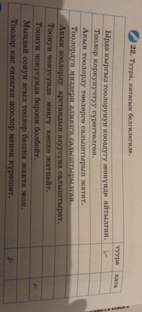 НУЖНО Кыргыз тили 22 кон 