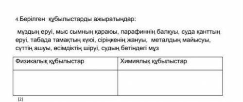 Берілген құбылысты ажыратындар. мұздың. мыс сымның қараю