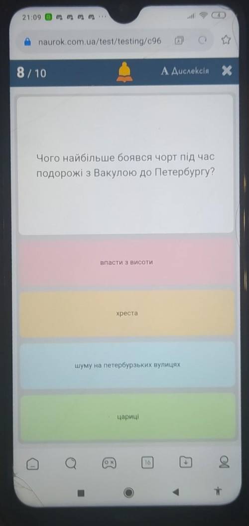Чого найбільше боявся чорт під часподорожі з Вакулою до Петербургу?