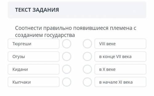 Ребят Соотносите правильно появившиеся племена с созданием государства 
