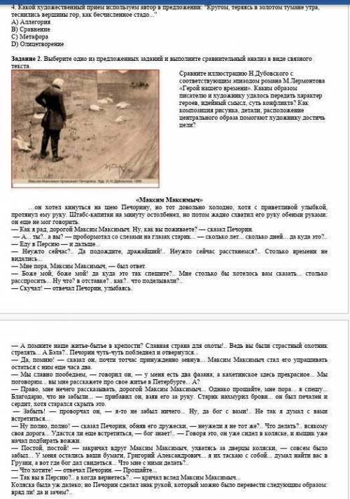 Выполните нужно 10 класс нужно у меня соч по лит
