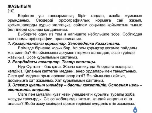 если вам тяжело то можете на русском сделать эссе