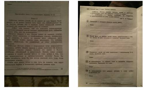 Работа по тексту По русскому языку