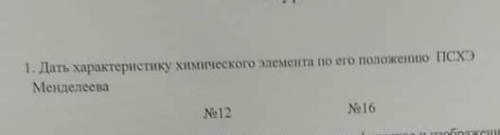 Дать характерный химического элемента по его положенияю псхэ Менделееваа