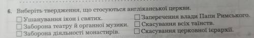 Виберіть твердження що стосується англійської церкви