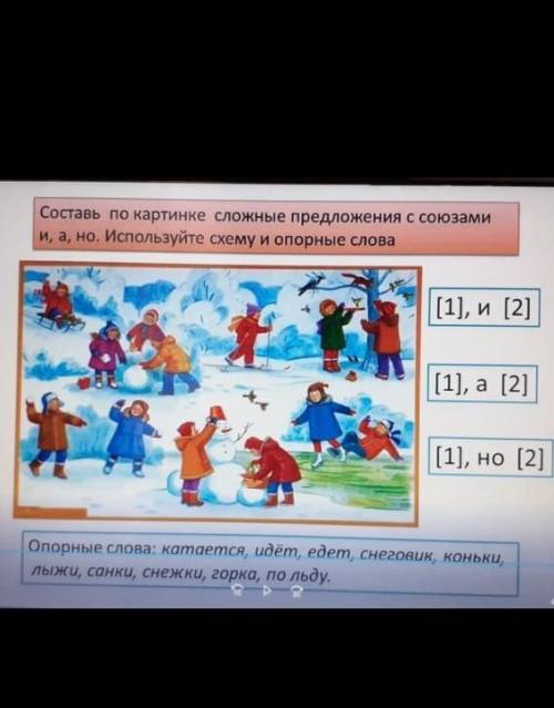 4.Составь предложения по картике Руский язык10бет