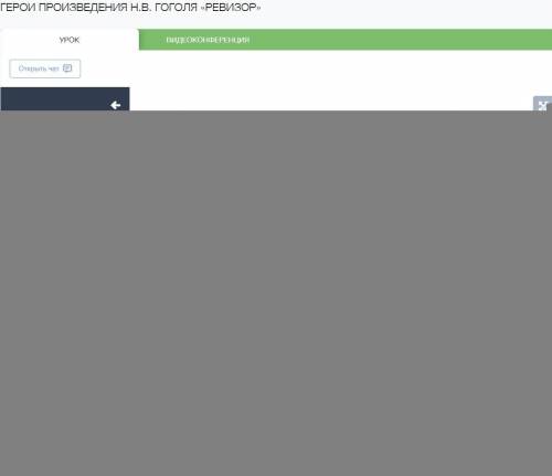 Герои произведения Н.В. Гоголя «Ревизор»