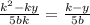 \frac{k^2-ky}{5bk}=\frac{k-y}{5b}