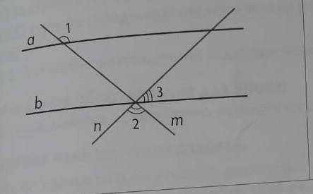 Найди неизвестные углы по рисункам. а || b, угол1=119°,угол2=87°,угол3=32°