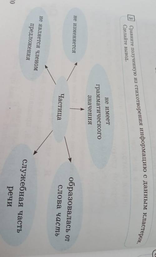 3Сравните полученную из стихвотворения информацию с данными кластером.Сделайте вывод.