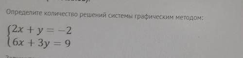 Определите количество решений системы графическим методомТ^Т