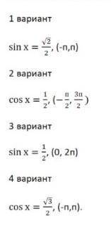 С графика функции найдите корни уравнения, принадлежащие указанному промежутку