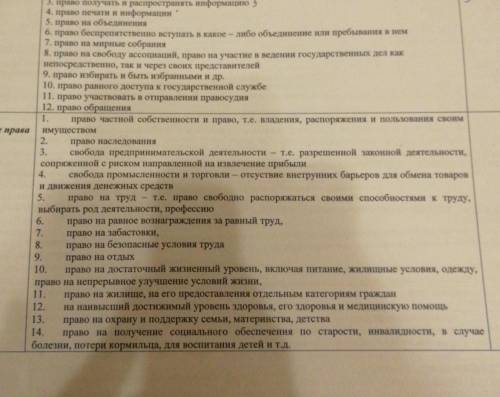 Нужно написать какие номера каждой статьи 