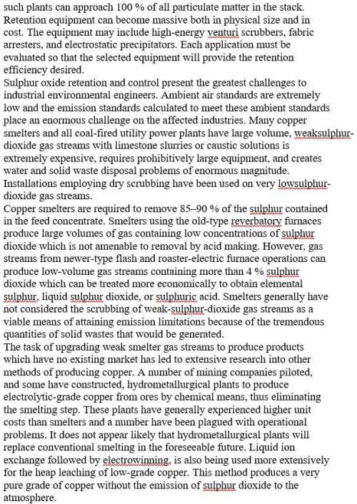 ответить на вопросы по тексту. 1. How are pollutants generally treated? Name four different processe