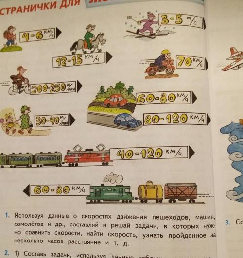 номер Сверху данные о скоростях
