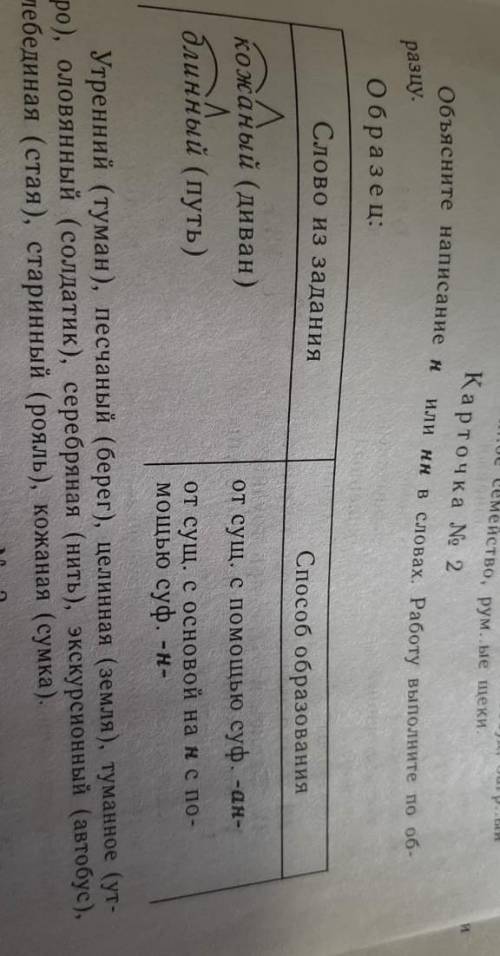 Объясните написание н или нн в словах 