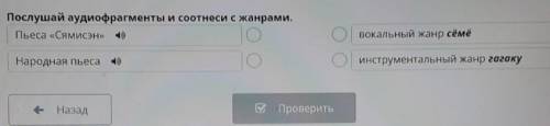 Послугай аудиофрагменты и соотнеси с жанрами картинка вон внизу 