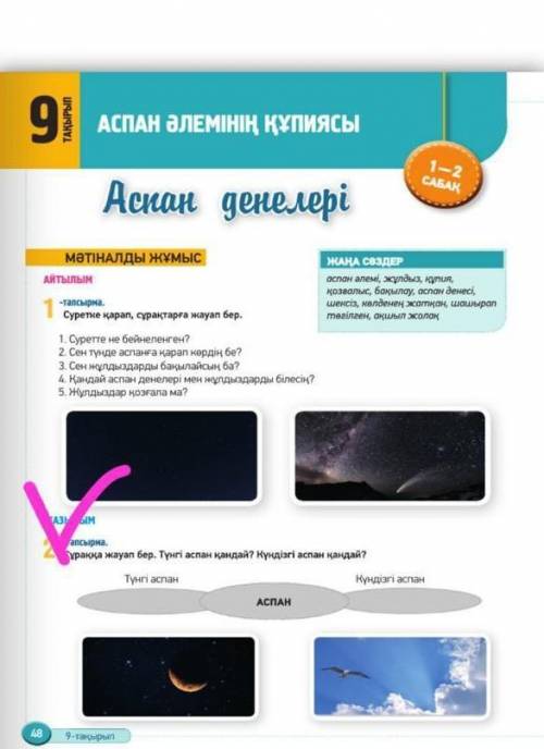 Суреттке қарап, сұрақтарға жауап бер 1.Суреттерде не берылген