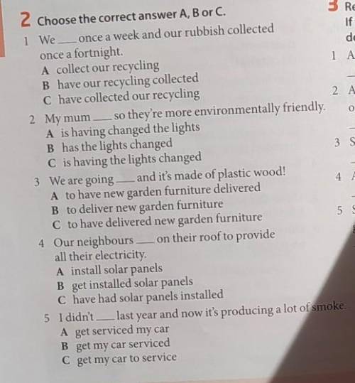 Choose the correct answer A, B or C​