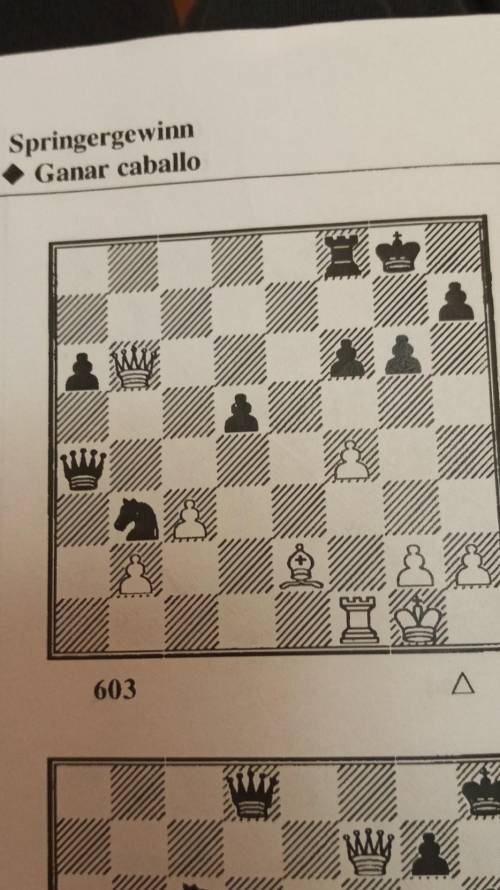 Страница 112 номер 603 выигрыш коня решить ход белых 