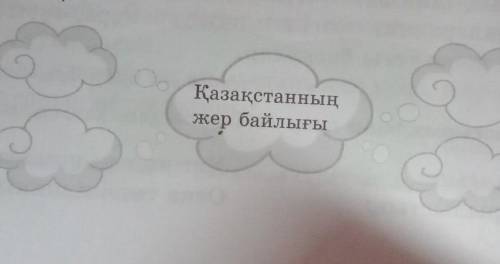 1-тапсырма. Қазақстанда қандай жер байлығы бар? Топтастырып жазыңдар.