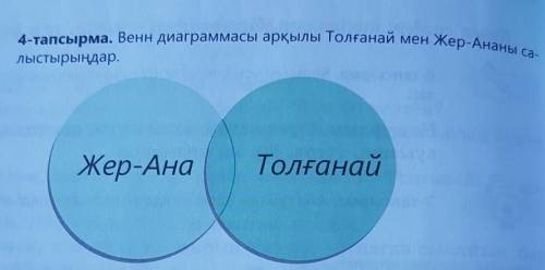 Сравните Толганай и Мать-Землю, используя диаграммы Венна.