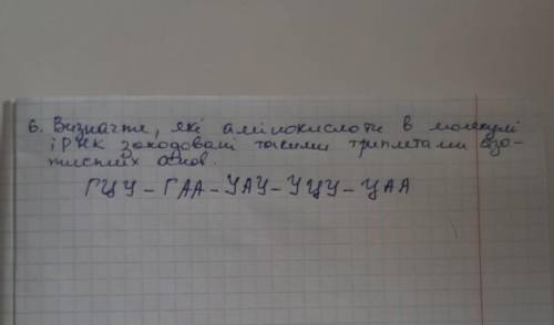Які амінокислоти в молекулі і рнк закодовані такими трипатми азотистих основ. ГЦУ ГАА УАУ УЦУ ЦАА