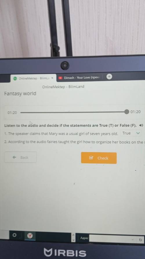 Listen to the audio and decide if the statements fantasy world 6 task
