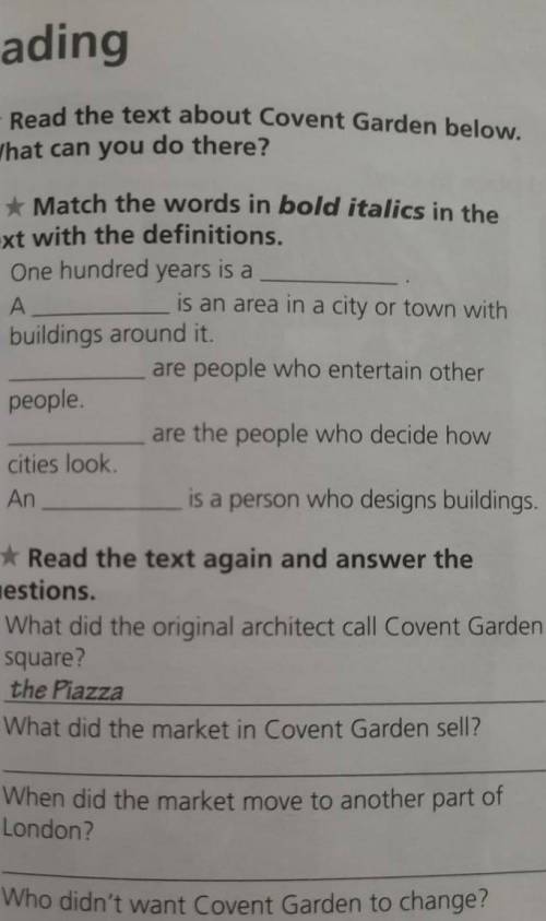 Match the words in bold italics in the text with the definitions.