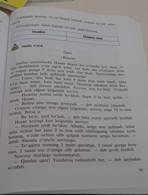 Перевести текст Qarz (нормально перевести!)