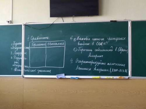 Во 2 надо сделать сравнительную таблицу объединения Германии, и объединения Италии , мне надо до зав