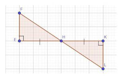 4. На рисунке EH=HK. а) Докажите, что ∆HFE=∆LHK.б) Найдите LH, если HF = 4 см.