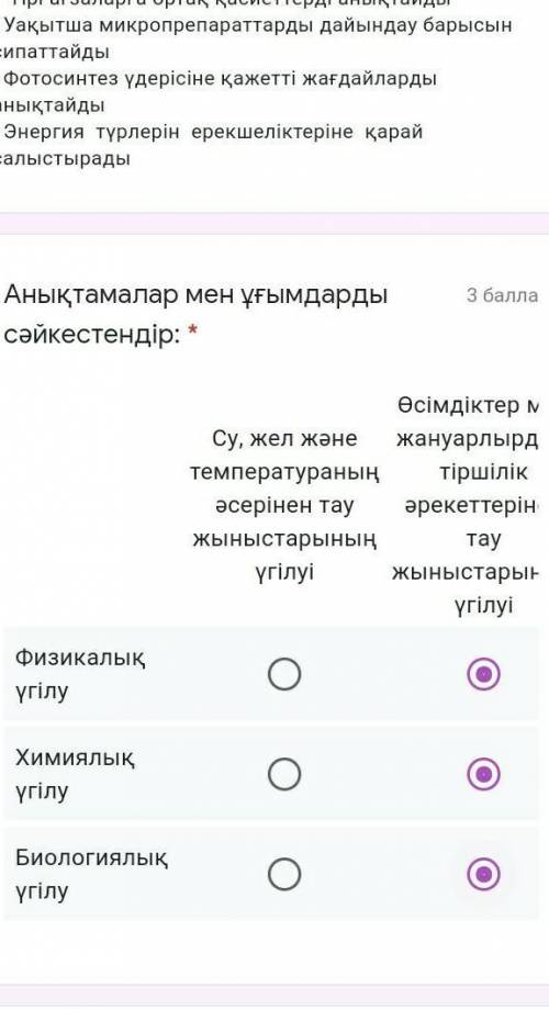 Аныктамалар мен ұғымдарды сәйкестендір​