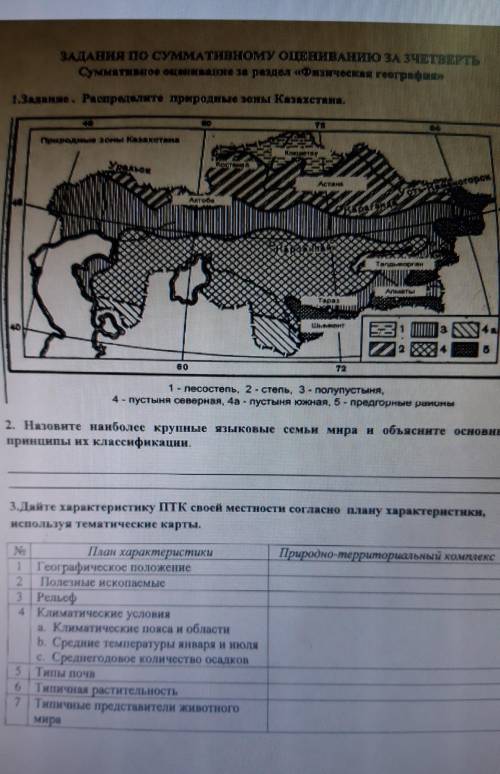 сор по географии 7 класс 3 четверть за раздел << Физическая география>> (можно побыстрее
