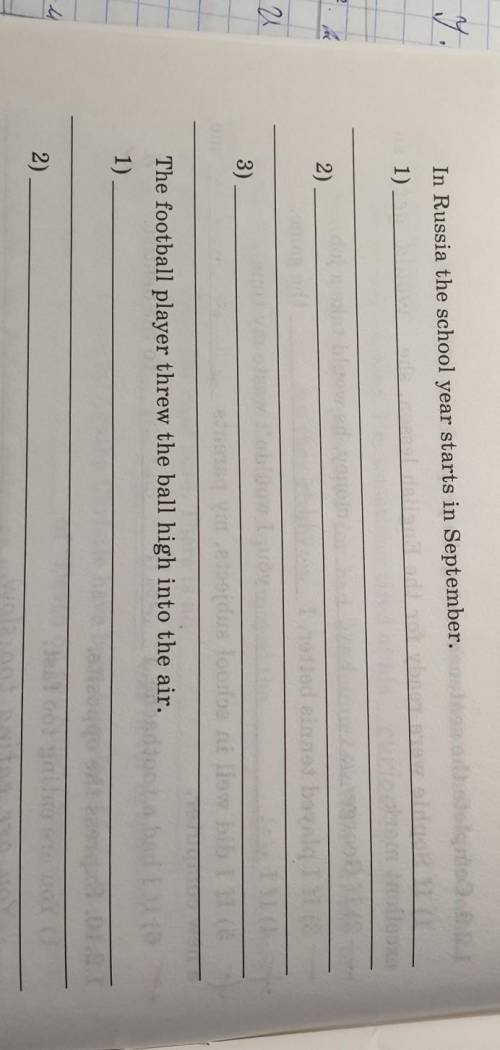 английский язык write down 3 special questions to each of the sentences 