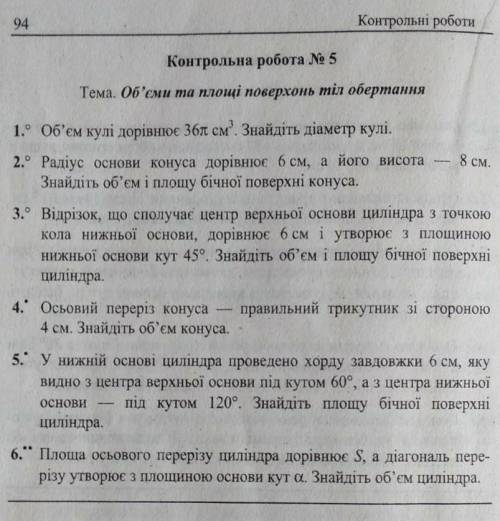 Контрольна робота 11 клас ( ів)