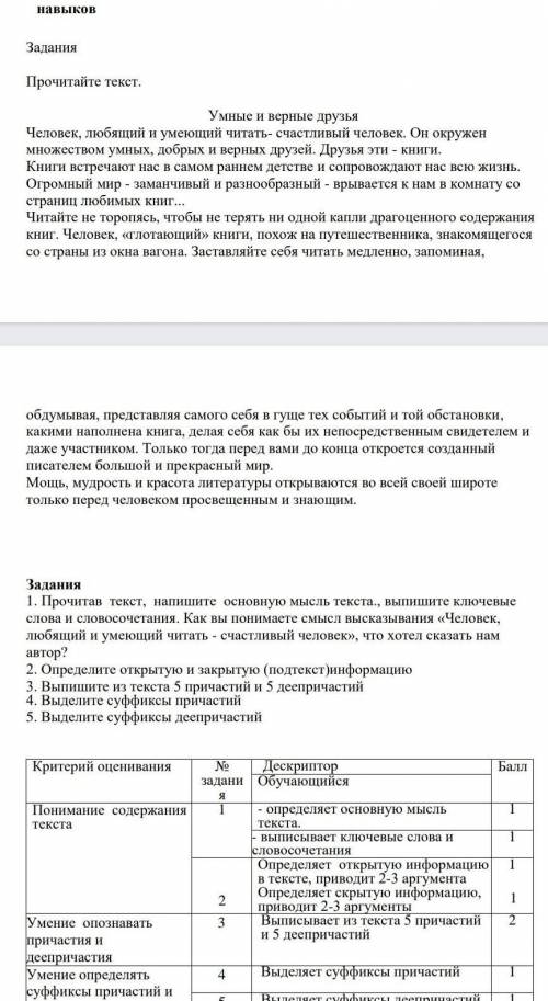 Выделите суффиксы причастий из текста умные и верные друзья