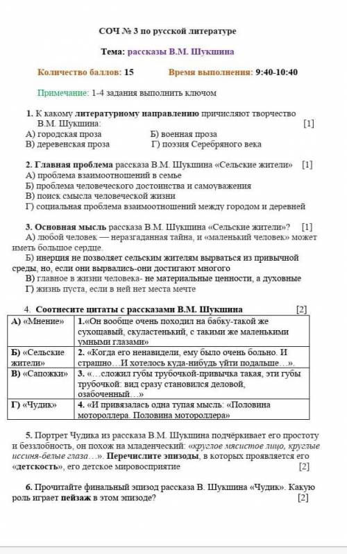 СОЧ ПО РУССКОЙ ЛИТЕРАТУРЕ 8 КЛАСС 