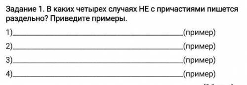 Не с причастиями раздельно