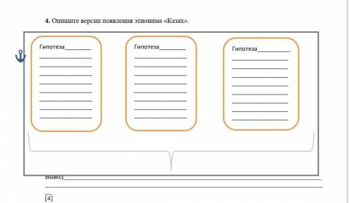 4. Опишите версии появления этнонима «Казах». и вывод сделайте просто я тупой