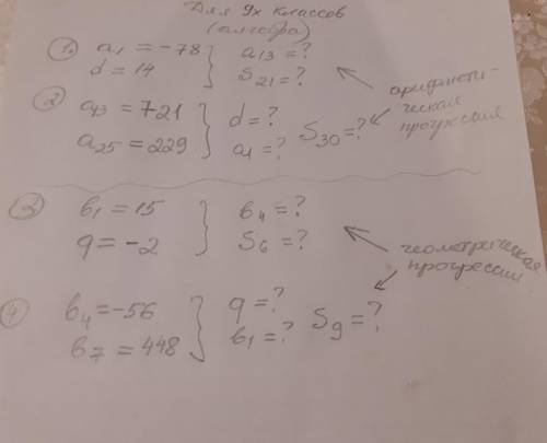 Арифметическая и геометрическая прогрессия.