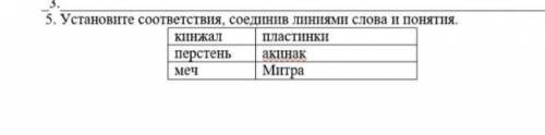 5.установите соответствия, соединив линиями слова и понятия. 