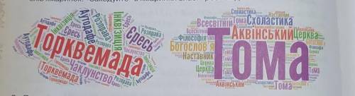 Які історії доби Середньовіччя розповідають хмаринки слів? поясніть зміст слів хмаринок