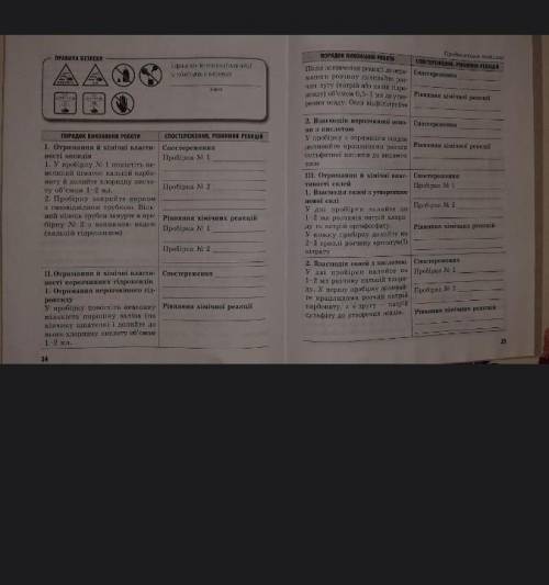 Практична робота √ 2 дослідження властивостей основних класів неорганічних сполук