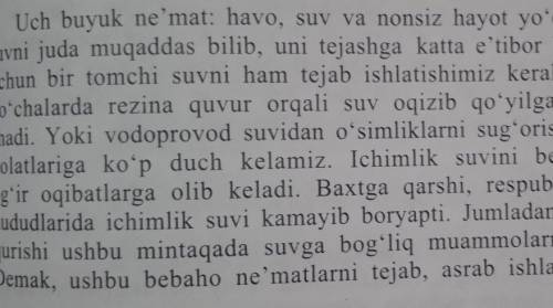 5-mashq. Matnni o'qing. Modal so'zlar ishtirok etgan gaplarni yozing.