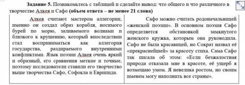 что общего и что различного в творчестве Алкея и Сапфо