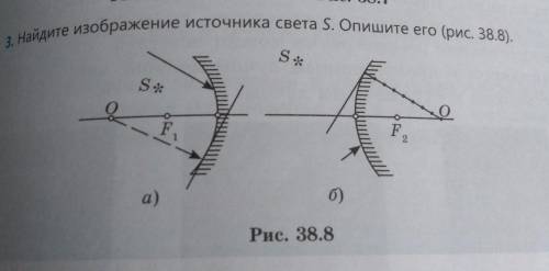 Найдите изображение источника света и запиши его рисунок 38.8