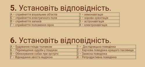 Установіть відповідність 