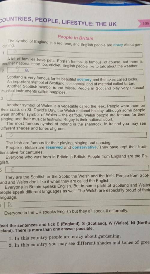 1) Write the translation of ex. 2, p. 135 and 10 questions to it.