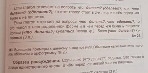 Выпишите примеры к данному выше правилу Объясните написание этих глаголов обозначьте 